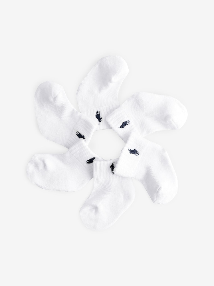 Polo Ralph Lauren Bébé Garçons Chaussettes blanches 6 Lot - Image 2 de 4