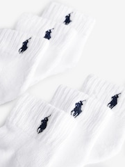 Polo Ralph Lauren Bébé Garçons Chaussettes blanches 6 Lot - Image 3 de 4