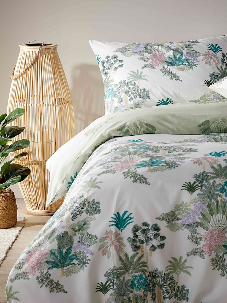 Vantona Cream Jungle Toile Duvet Cover Set - Image 1 of 4