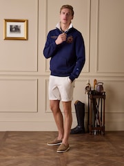 Joules Official Badminton Navy Quarter Zip Sweatshirt - Image 3 of 11