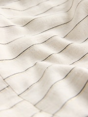 Neutral Stripe Tie Waist V-Neck Jumpsuit - Image 9 of 9