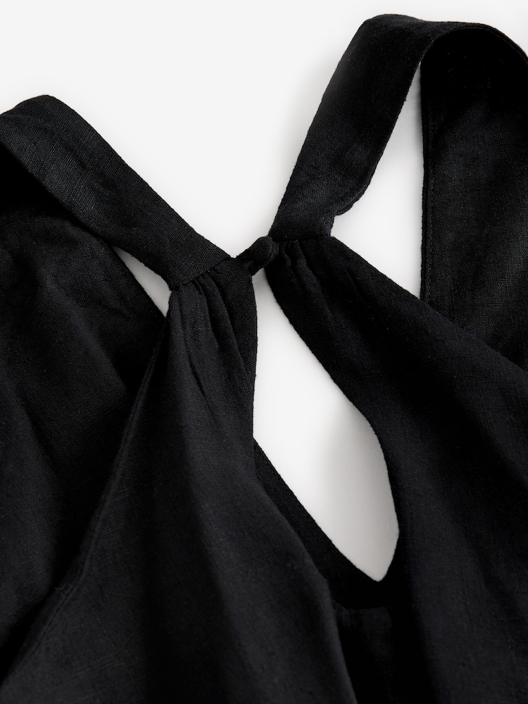 Noir - Robe longue dos nu avec Lin - Image 7 of 9