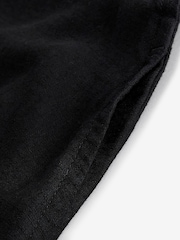 Black Halterneck Maxi Dress With Linen - Image 8 of 9