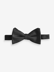 Black Textured Bow Tie - Image 1 of 4