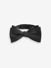 Black Textured Bow Tie - Image 3 of 4