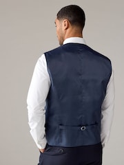 Blue Regular Fit Occasion Waistcoat - Image 3 of 8