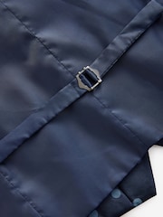 Blue Regular Fit Occasion Waistcoat - Image 8 of 8