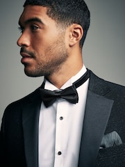 Black Glitter Bow Tie - Image 1 of 6