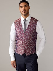 Orange Regular Fit Occasion Waistcoat - Image 1 of 1