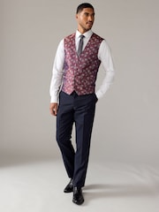 Orange Regular Fit Occasion Waistcoat - Image 1 of 6