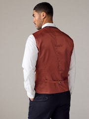 Orange Regular Fit Occasion Waistcoat - Image 2 of 6