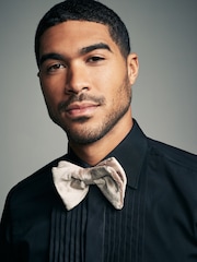 Champagne Gold Velvet Bow Tie - Image 1 of 6