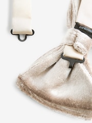 Champagne Gold Velvet Bow Tie - Image 6 of 6