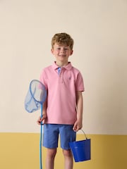 Joules Woody Pink Cotton Pique Polo Shirt - Image 2 of 8