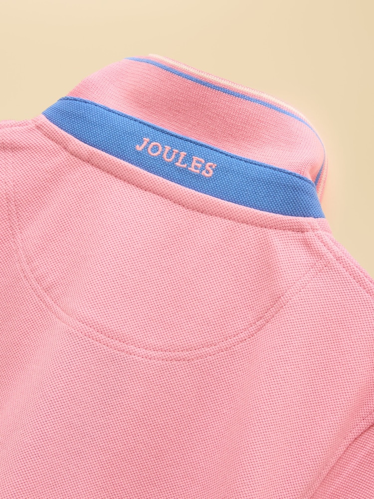 Joules Woody Pink Cotton Pique Polo Shirt - Image 6 of 6 Joules Woody Pink Cotton Pique Polo Shirt - Image 6 of 6