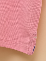 Joules Woody Pink Cotton Pique Polo Shirt - Image 7 of 8