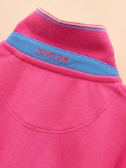Joules Woody Bright Pink Cotton Pique Polo Shirt - Image 7 of 7