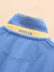 Joules Woody Blue Cotton Pique Polo Shirt - Image 7 of 7