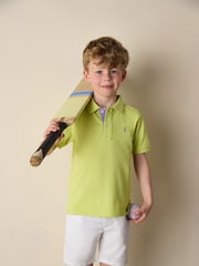 Joules Woody Green Cotton Pique Polo Shirt - Image 1 of 7
