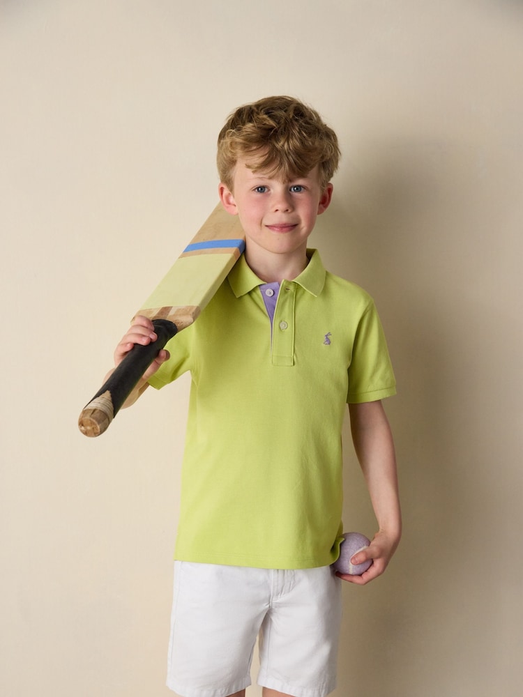 Joules Woody Green Cotton Pique Polo Shirt - Image 1 of 7