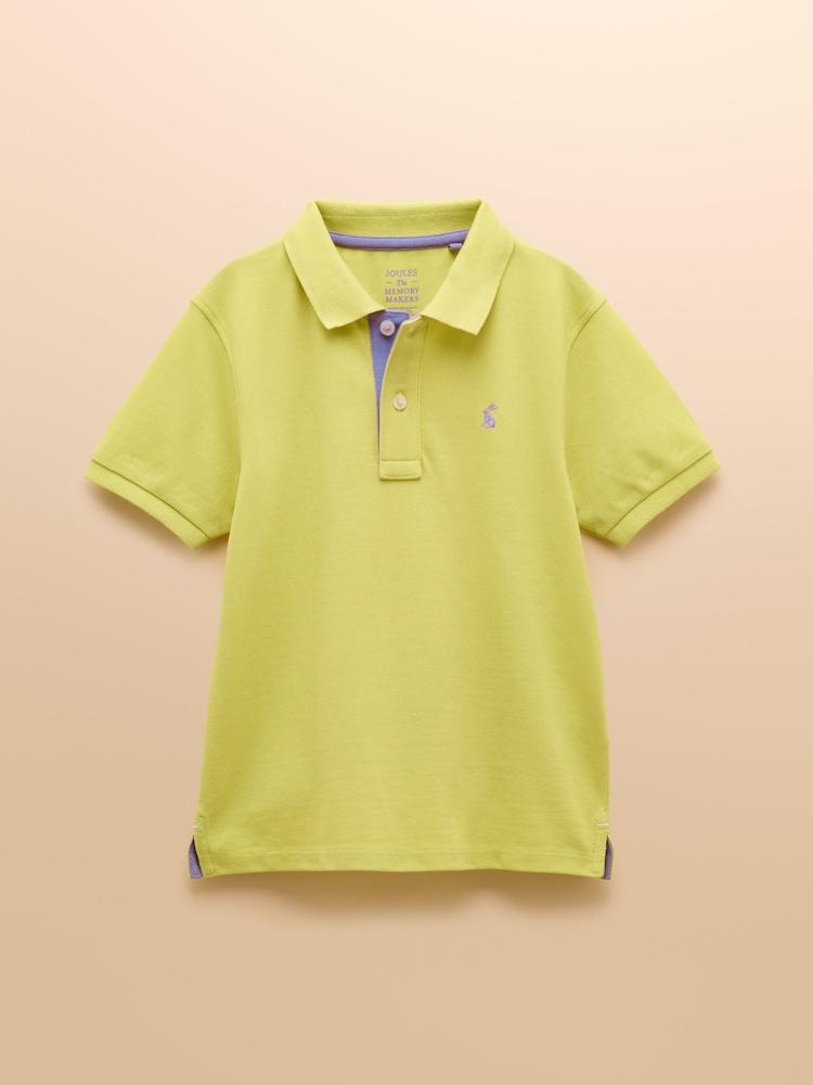 Joules Woody Green Cotton Pique Polo Shirt - Image 2 of 7