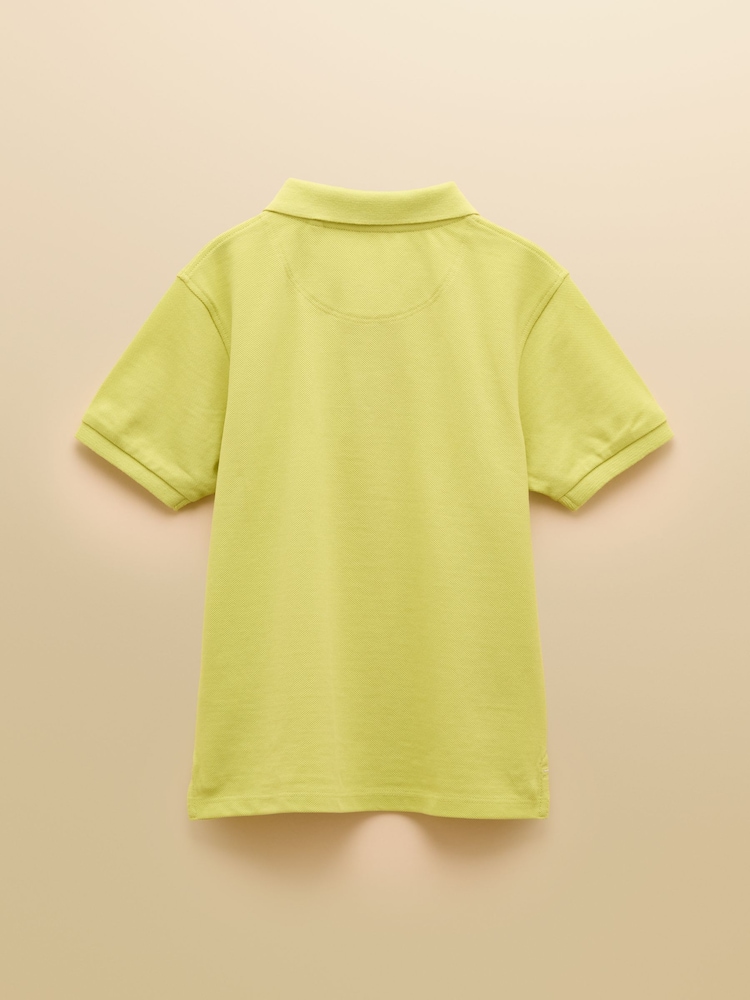 Joules Woody Green Cotton Pique Polo Shirt - Image 2 of 6 Joules Woody Green Cotton Pique Polo Shirt - Image 2 of 6