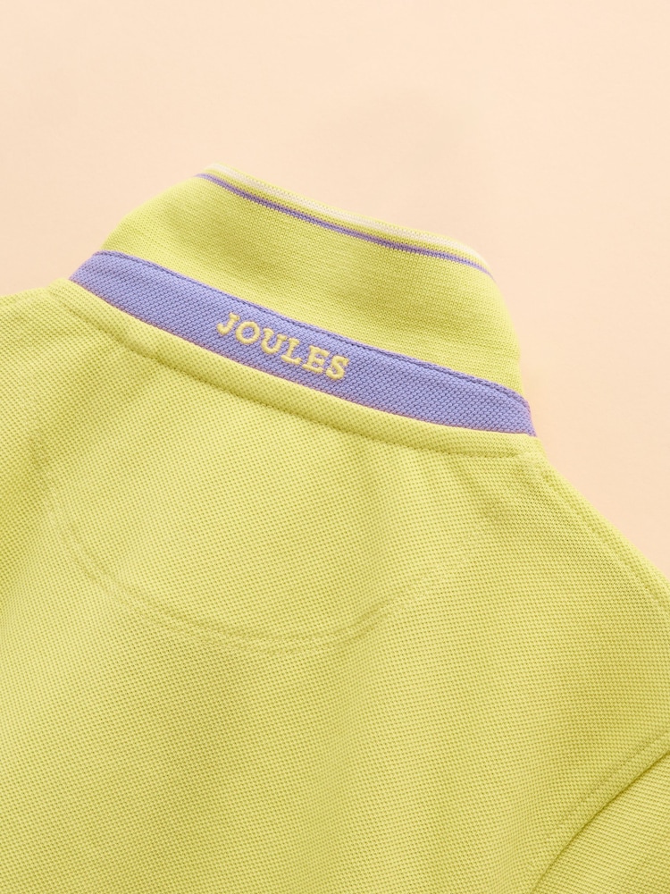 Joules Woody Green Cotton Pique Polo Shirt - Image 7 of 7