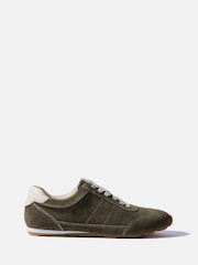 Mint Velvet Green Vick Suede Trainers - Image 1 of 5
