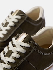 Mint Velvet Green Vick Suede Trainers - Image 5 of 5