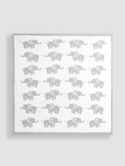 JoJo Maman Bébé Grey Elephant Knitted Shawl - Image 1 of 5