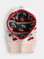 JoJo Maman Bébé Pink Cherry Balaclava Hat - Image 2 of 5