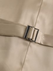 Champagne Gold Leaf Regular Fit Occasion Waistcoat - Image 7 of 8
