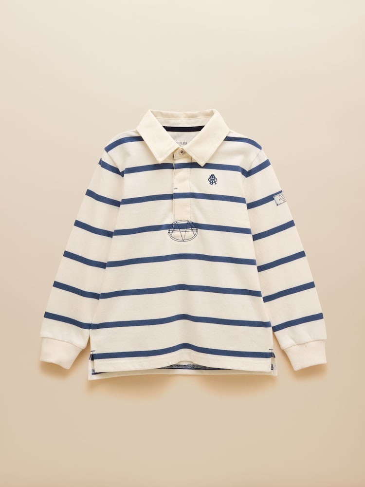 Joules Boys' Rugby Club Blue Shirt - Image 1 of 5