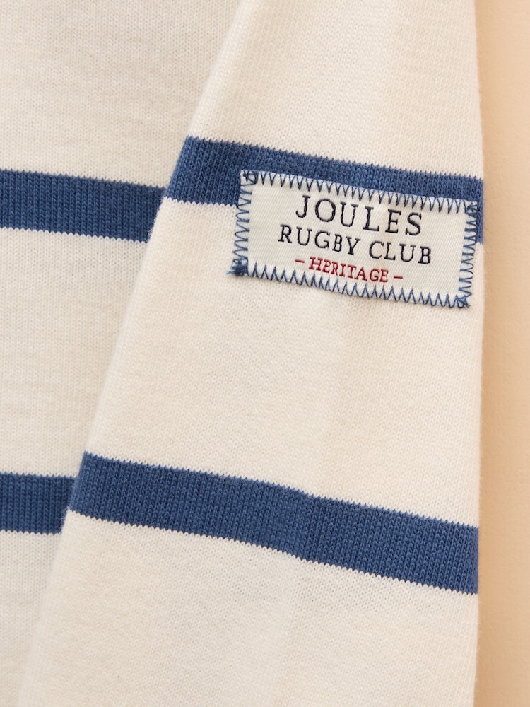 Joules Boys' Rugby Club Blue Shirt - Image 5 of 5