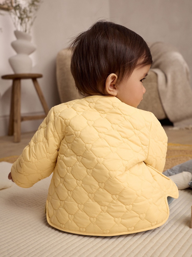 Gelb - Gesteppter Babymantel (0 Monate-2 Jahre) - Bild 8 von 8 Gelb - Gesteppter Babymantel (0 Monate-2 Jahre) - Bild 8 von 8