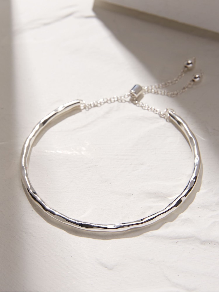 FatFace Silver Tone Adjustable Bangle - Image 2 of 2