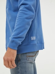 FatFace Brooke Blue Zip Through Hoodie - Image 3 of 4