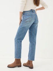 FatFace Ludlow Blue Denim Boyfriend Jeans - Image 2 of 7