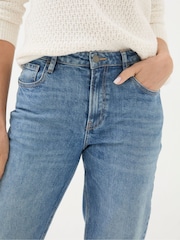 FatFace Ludlow Blue Denim Boyfriend Jeans - Image 5 of 7