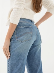 FatFace Ludlow Blue Denim Boyfriend Jeans - Image 6 of 7