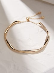 FatFace Gold Adjustable Bangle - Image 2 of 2