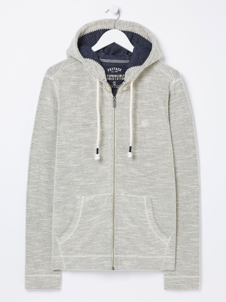 FatFace Natural Woolacombe Zip Through Hoodie - Image 7 of 7 FatFace Natural Woolacombe Zip Through Hoodie - Image 7 of 7