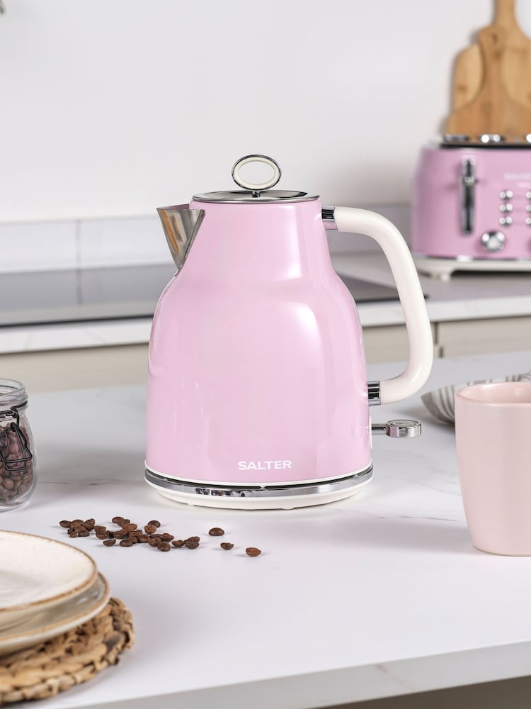 Salter Pink Retro Rapid Boil Kettle - Image 1 of 4