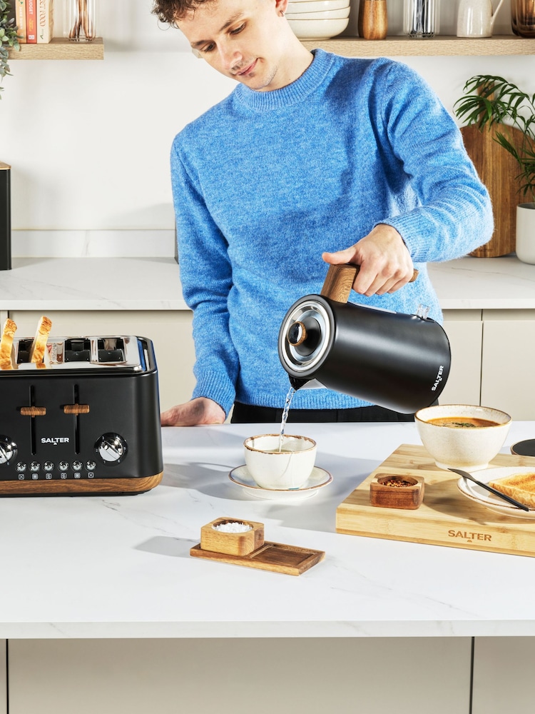 Salter Black And Wood Kettle And Toaster Buy Salter Black Toronto
