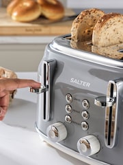 Salter Grey Retro 4 Slice Toaster - Image 2 of 4