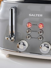 Salter Grey Retro 4 Slice Toaster - Image 3 of 4
