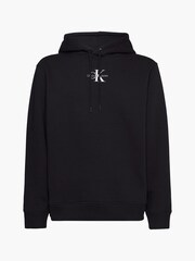 Calvin Klein Black Monologo Hoodie - Image 1 of 5