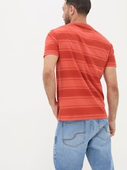 FatFace Felton Red Stripe T-Shirt - Image 2 of 6