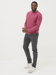 FatFace Grey Charcoal Slim Heyshott Chinos - Image 1 of 5