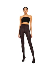 Wolford Velvet De Luxe 66 denjē zeķubikses - Attēls 3 no 5